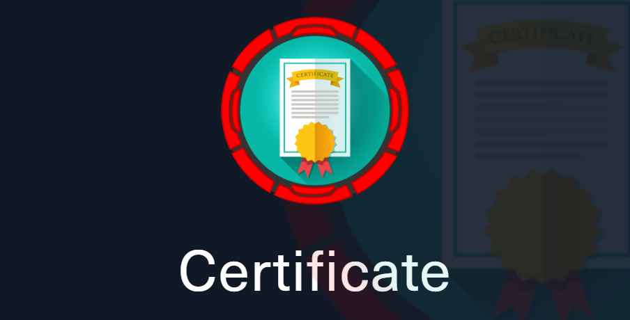 HTB Certificate